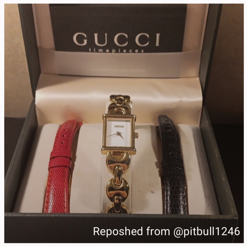 AUTHENTIC VINTAGE GUCCI 3 IN 1 BAND WATCH